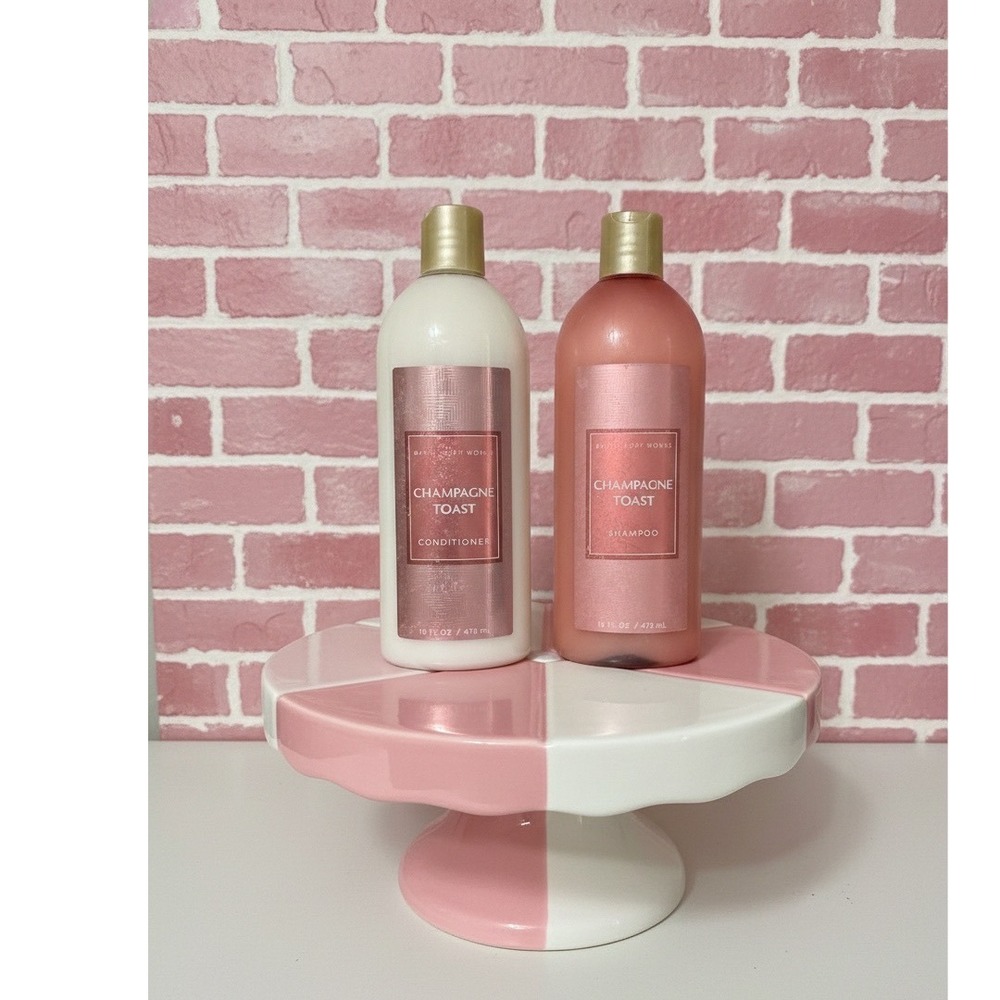 🚨Discontinued Bath & Body Works Champagne Toast🩷Shampoo& Conditioner Set 16oz‎